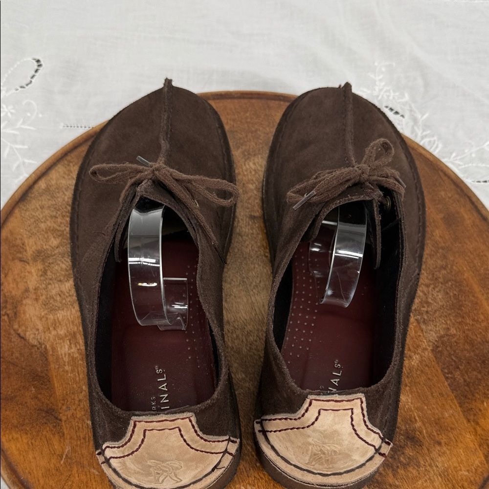 Clarks Originals Boots Mens 11.5 M Desert Trek Brown Suede Chukka Moccasin - Picture 5 of 11